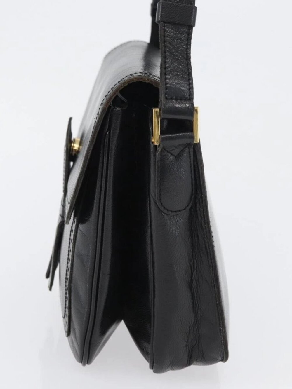 SAINT LAURENT Shoulder Bag Leather Black gold - Picture 5 of 16